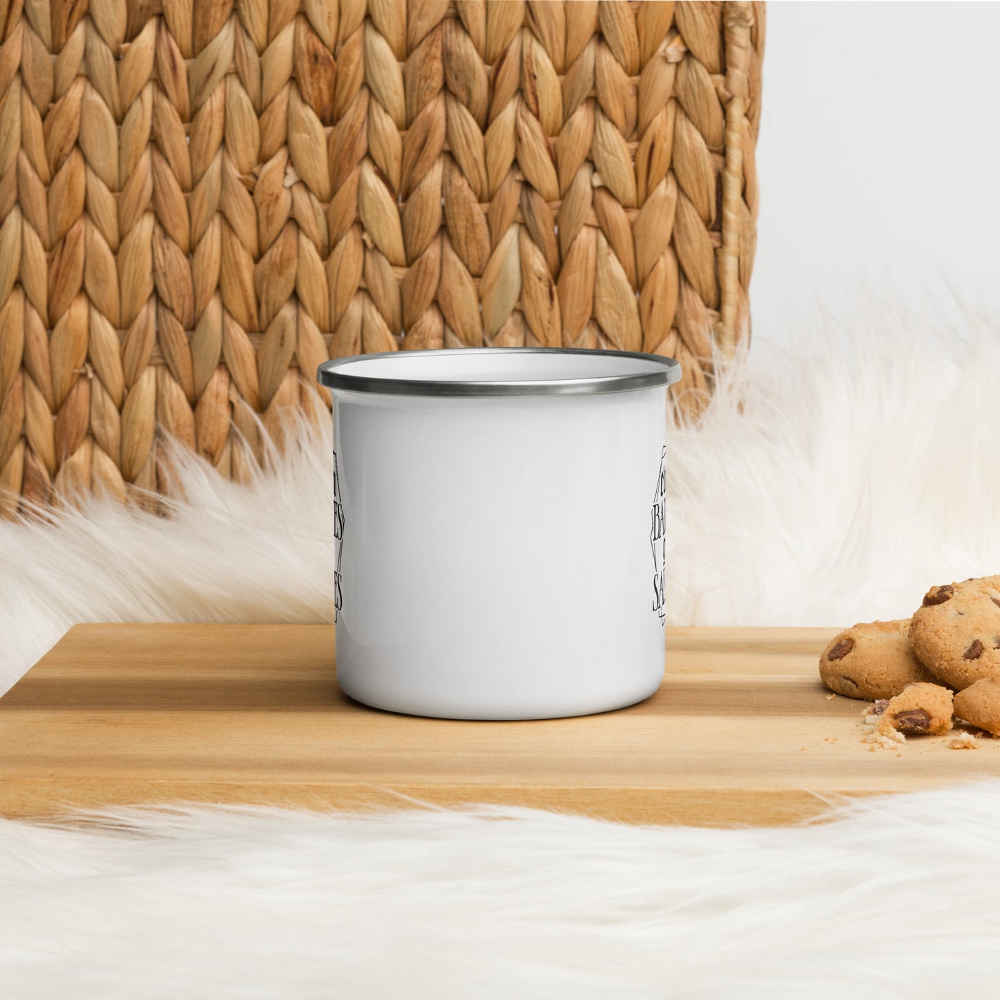 Baddies Get Saddies Enamel Mug