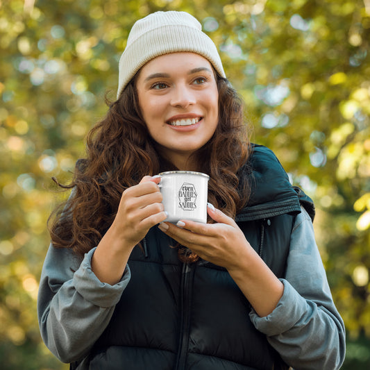 Baddies Get Saddies Enamel Mug