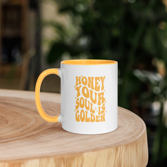 Golden Soul Mug with Color Inside